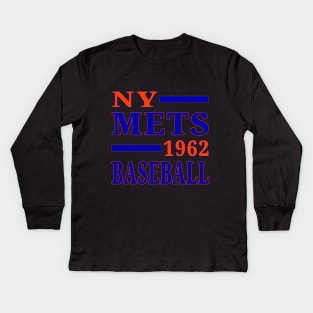 NY Mets Baseball Classic Kids Long Sleeve T-Shirt